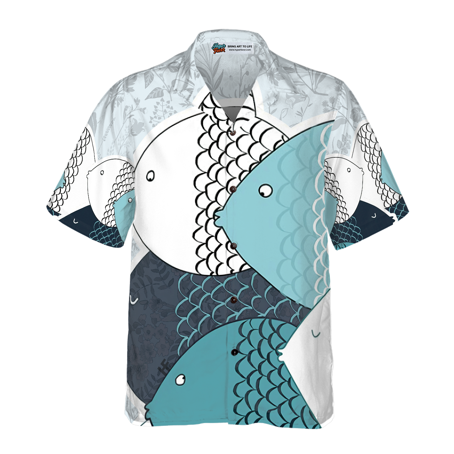 Thousand Fish In The Sea Hawaiian Shirt - Hyperfavor