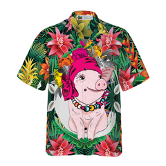 Tropical Pig Hawaiian Shirt - Hyperfavor