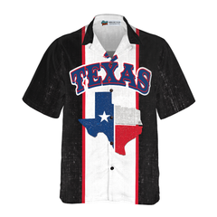 Patriotic Texas Map Hawaiian Shirt, Texas Flag Pattern State Of Texas Map Shirt, Proud Texas Shirt For Men - Hyperfavor