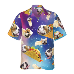 Taco Bulldog Shirt For Men Hawaiian Shirt - Hyperfavor