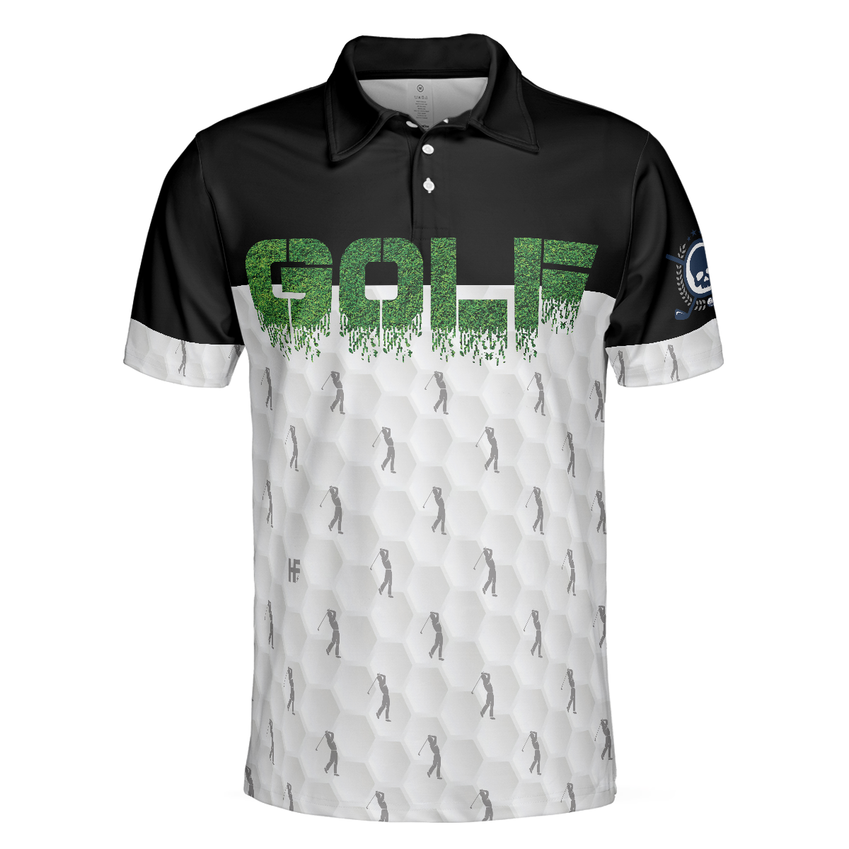 Funny Golfer Seamless Pattern Golf Polo Shirt, Golf Shirt For Men, Best Gift For Golfers - Hyperfavor