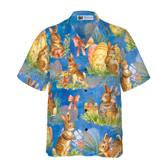 Happy Easter Day Bunny Hawaiian Shirt - Hyperfavor