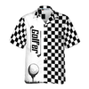 Checkerboard Style Golfer Hawaiian Shirt - Hyperfavor