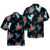 Rooster In Tropical Blue Hawaiian Shirt - Hyperfavor