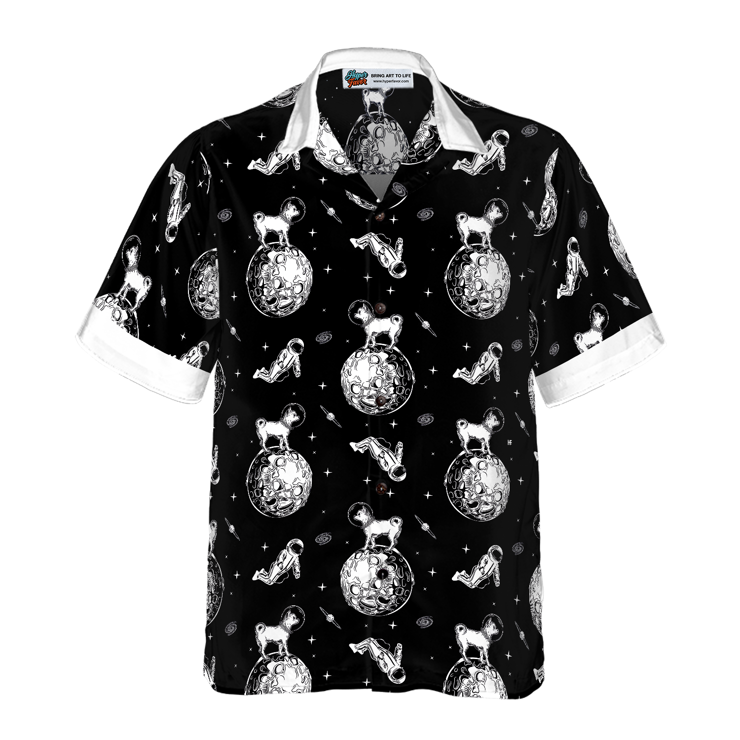 Chihuahua In Space Shirt For Men Hawaiian Shirt - Hyperfavor