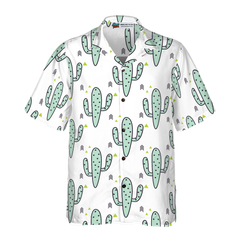 Green Mint Cactuses Hawaiian Shirt - Hyperfavor