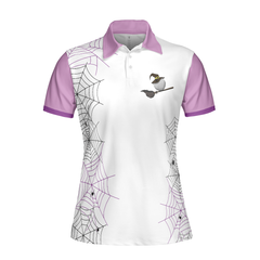 Come We Fly Golf Short Sleeve Women Polo Shirt, Witch Halloween Golf Shirt For Ladies - Hyperfavor