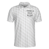 Bear Play Golf And Drink Bourbon White Golf Polo Shirt, Funny Golf Shirt For Men - Hyperfavor