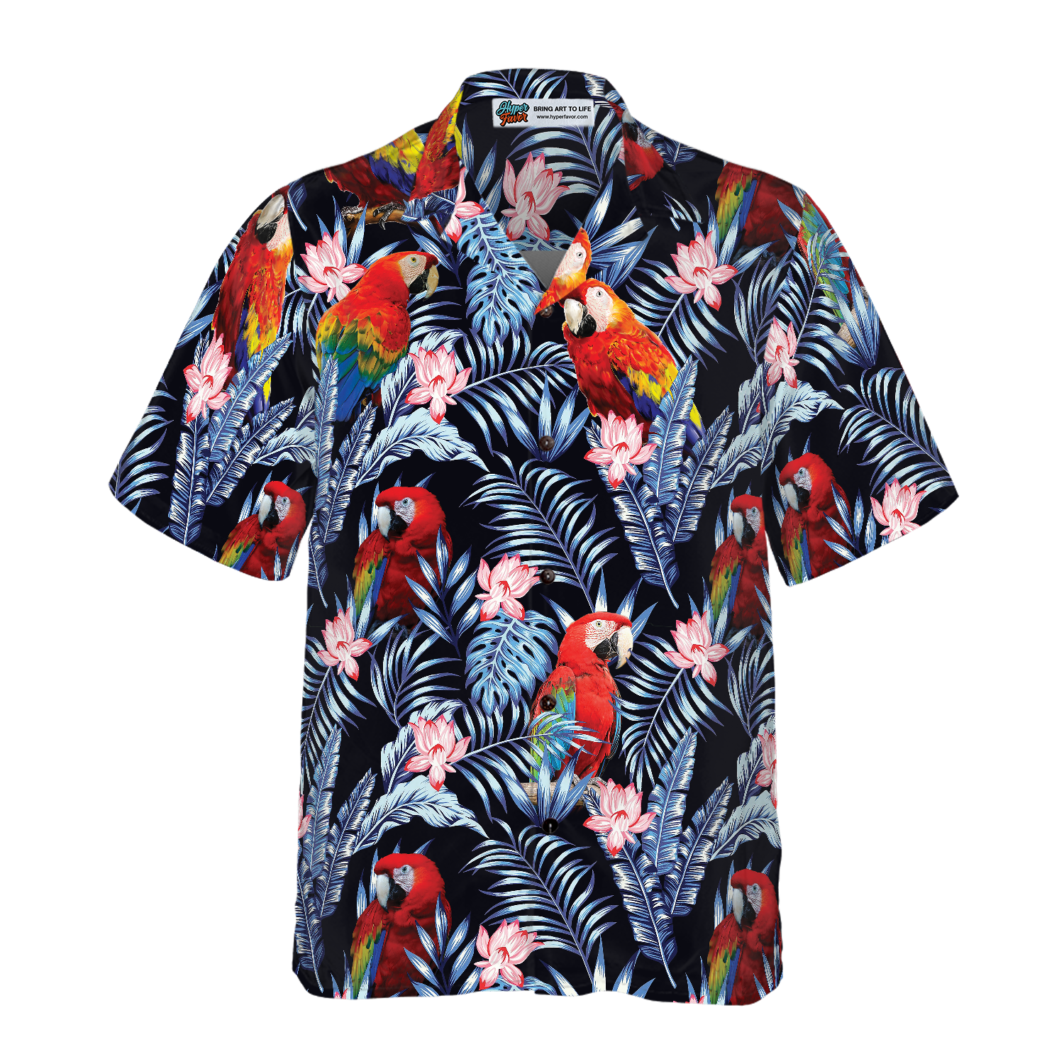 Tropical Parrot Hawaiian Shirt - Hyperfavor