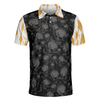 Golf & Beer That Is Why I Am Here Skull V4 Polo Shirt, Cool Drinking Golf Shirt Design For Beer Lovers - Hyperfavor