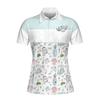 Golf Life In Blue Short Sleeve Women Polo Shirt - Hyperfavor