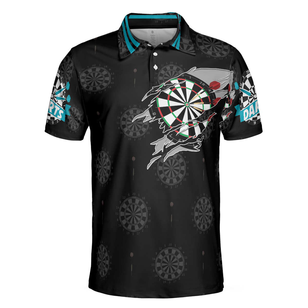 Born To Play Darts Shirt For Men Polo Shirt, Black Darts Shirt, Top Gift Idea For Male Darts Players - Hyperfavor