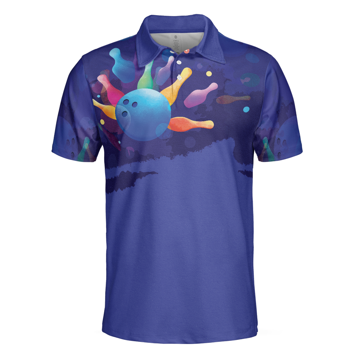 This is how I roll Mens Blue Bowling Polo Shirt - Hyperfavor