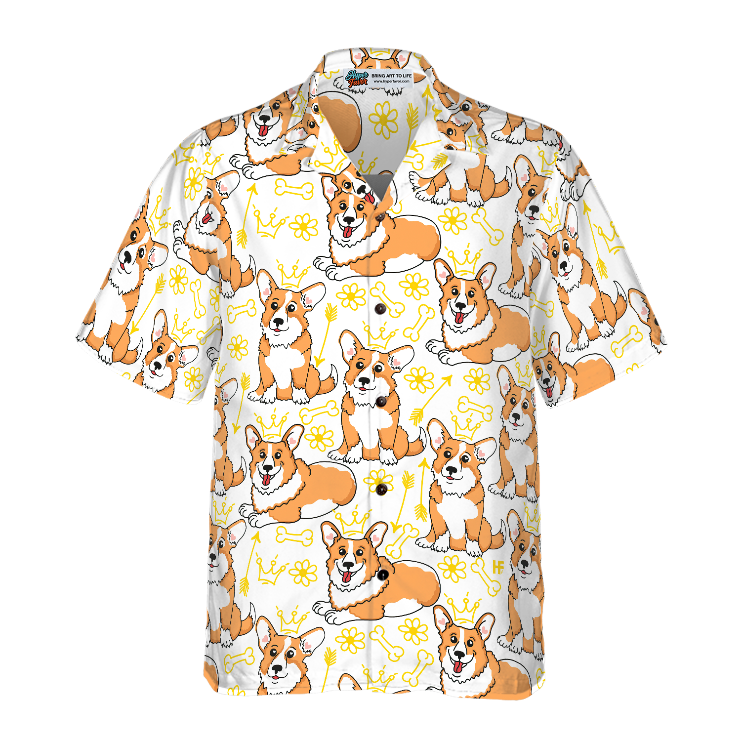 Corgi Pembroke Shirt For Men Hawaiian Shirt - Hyperfavor