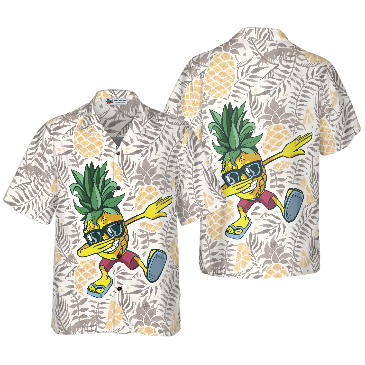 Pineapple Dabbing Hawaiian Shirt - Hyperfavor