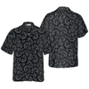 Premium Black And White Baroque Style Goth Hawaiian Shirt - Hyperfavor