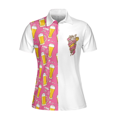 I'm A Darts And Beer Kinda Girl Short Sleeve Women Polo Shirt, Funny Ladies' Darts Shirt, Darts Gift For Women - Hyperfavor