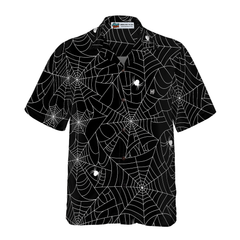 Halloween Spider Web Hawaiian Shirt - Hyperfavor