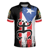 Puerto Rico King Polo Shirt, Black Puerto Rico Flag Shirt For Adults, Gift Idea For Puerto Rico Fans - Hyperfavor