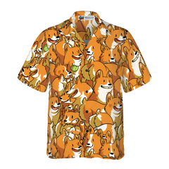 The Corgi Friends Hawaiian Shirt - Hyperfavor