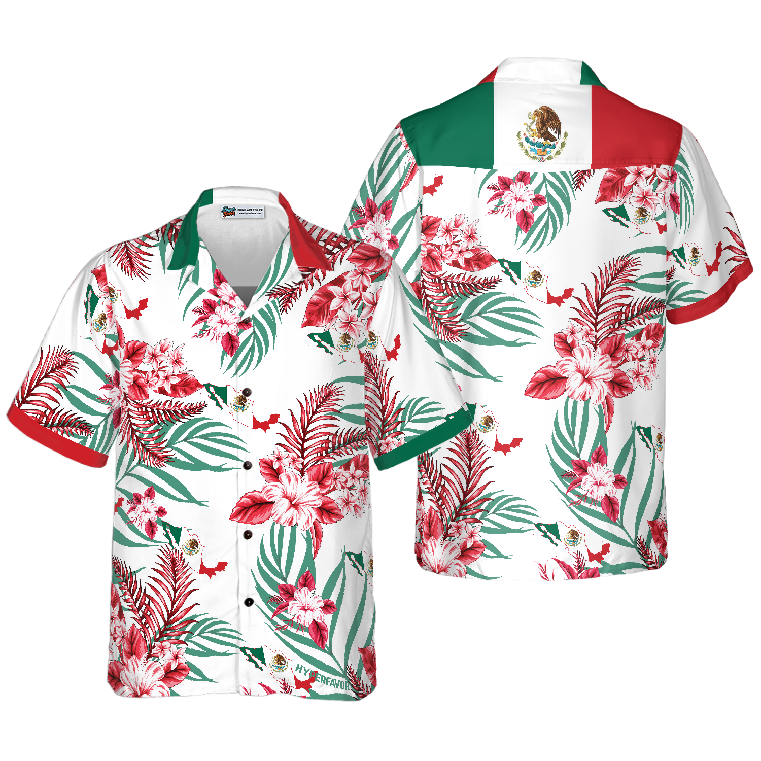 Mexico Proud Hawaiian Shirt - Hyperfavor