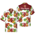 Pineapple Seamless Pattern Firefighter Hawaiian Shirt, Cross Axes Tropical Firefighter Shirt For Men - Hyperfavor