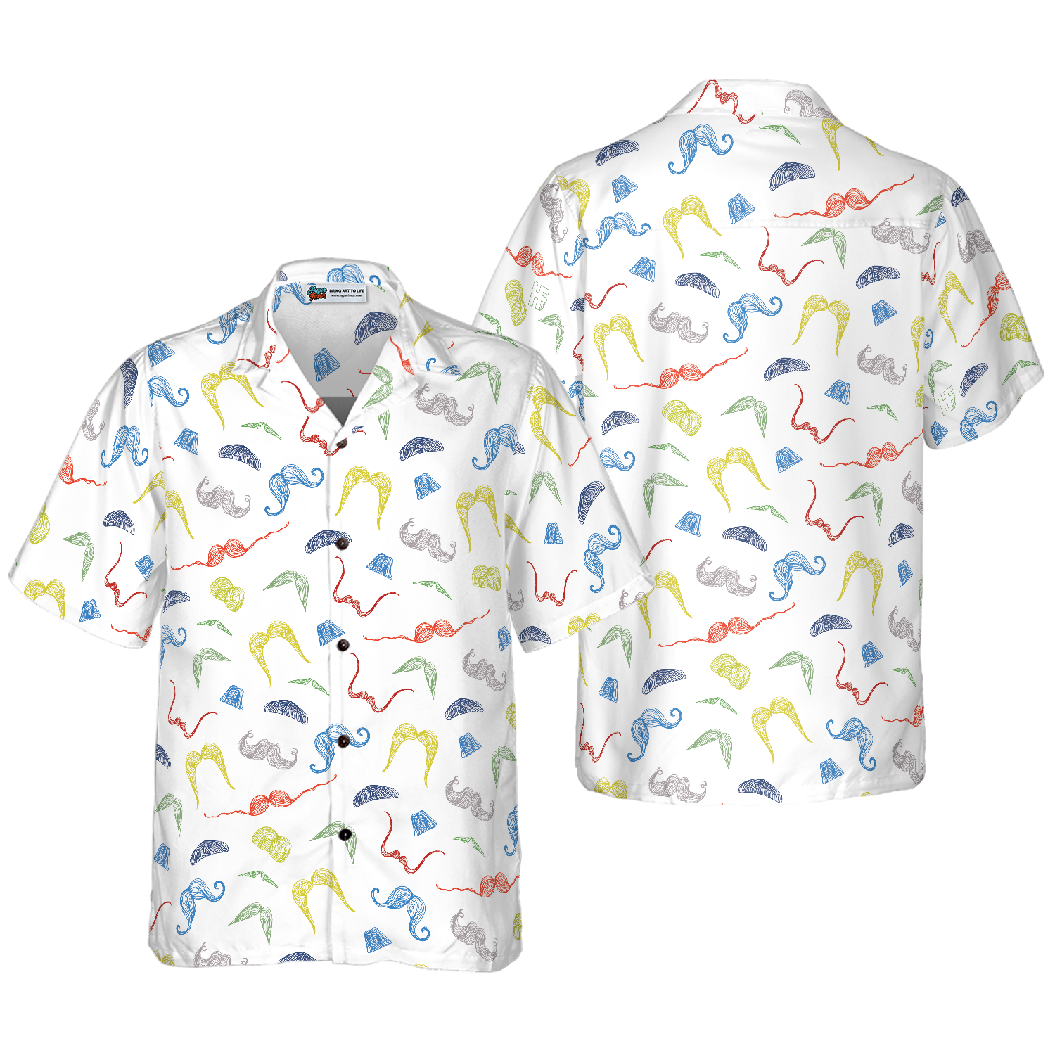 Mustache Style Hawaiian shirt - Hyperfavor