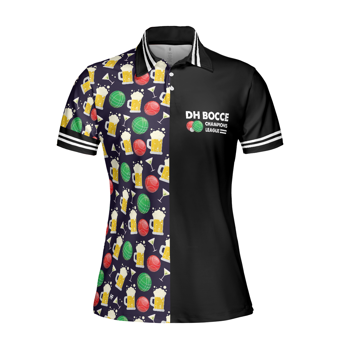 DH BOCCE Champions League Short Sleeve Women Polo Shirt - Hyperfavor