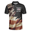 Make America Golf Again Custom Polo Shirt, Personalized Black Hornet Nest Pattern American Flag Golf Shirt For Men - Hyperfavor