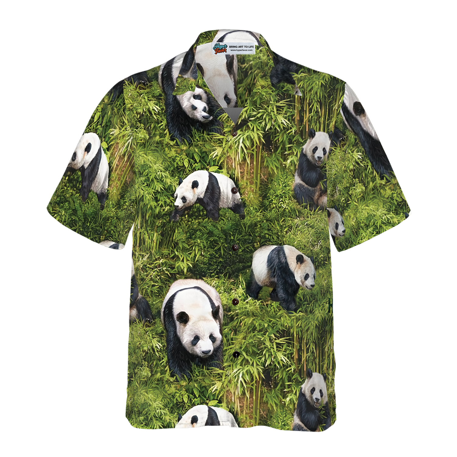 Panda Tree Hawaiian Shirt - Hyperfavor