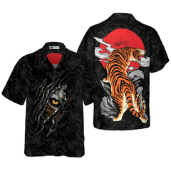 Strong Like A Tiger Shirt For Men Hawaiian Shirt - Hyperfavor