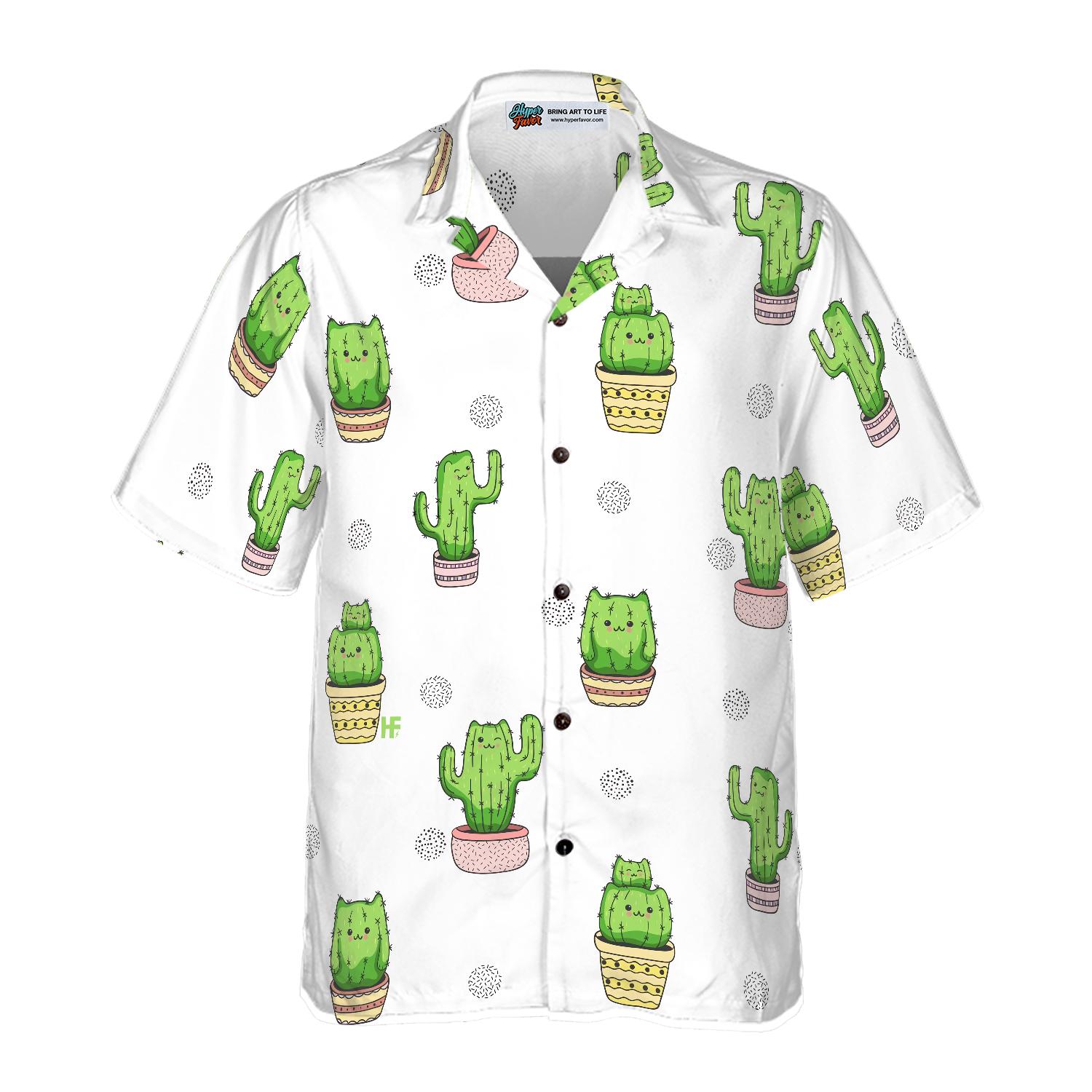 Cactus Cats Hawaiian Shirt - Hyperfavor