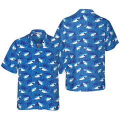 Shark Pattern 03 Hawaiian Shirt - Hyperfavor