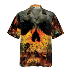 Party At Halloween Night Hawaiian Shirt - Hyperfavor