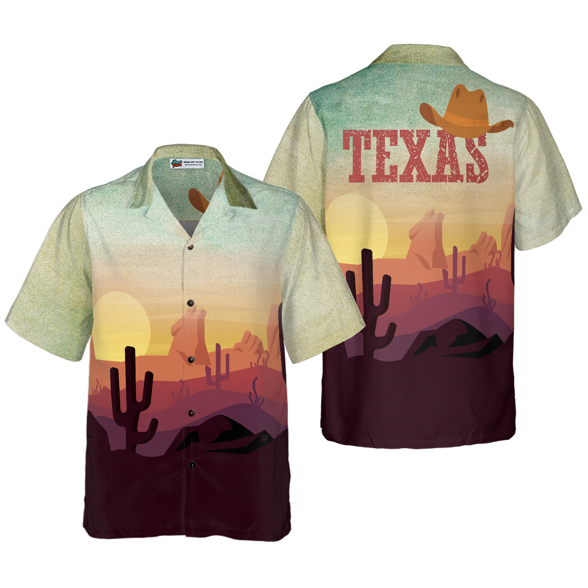 Vintage Texas Hawaiian Shirt, Unique Texas Shirt For Texas Lovers - Hyperfavor