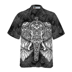 Mandala Elephant Hawaiian Shirt - Hyperfavor