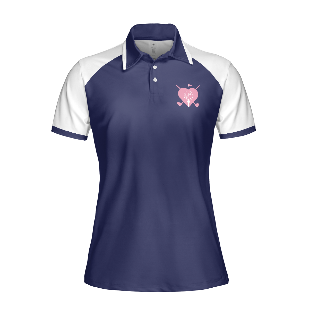 I Play Golf Like A Girl Try To Keep Up Navy Golf Short Sleeve Women Polo Shirt, Golf Shirt For Ladies - Hyperfavor