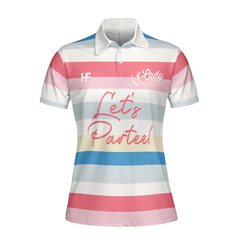 Let's Partee Short Sleeve Women Polo Shirt - Hyperfavor