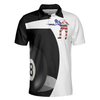 Billiard Shot American Flag Polo Shirt, Best Billiards Shirt For Patriotic Billiards Players, Eight Ball Shirt - Hyperfavor