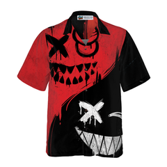 Halloween Evil Smile Hawaiian Shirt - Hyperfavor