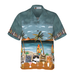 Cat Beer Alcohol Hawaiian Shirt - Hyperfavor