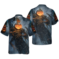 Pumpkin Cat Monster Halloween Hawaiian Shirt, Halloween Shirt For Men And Women - Hyperfavor