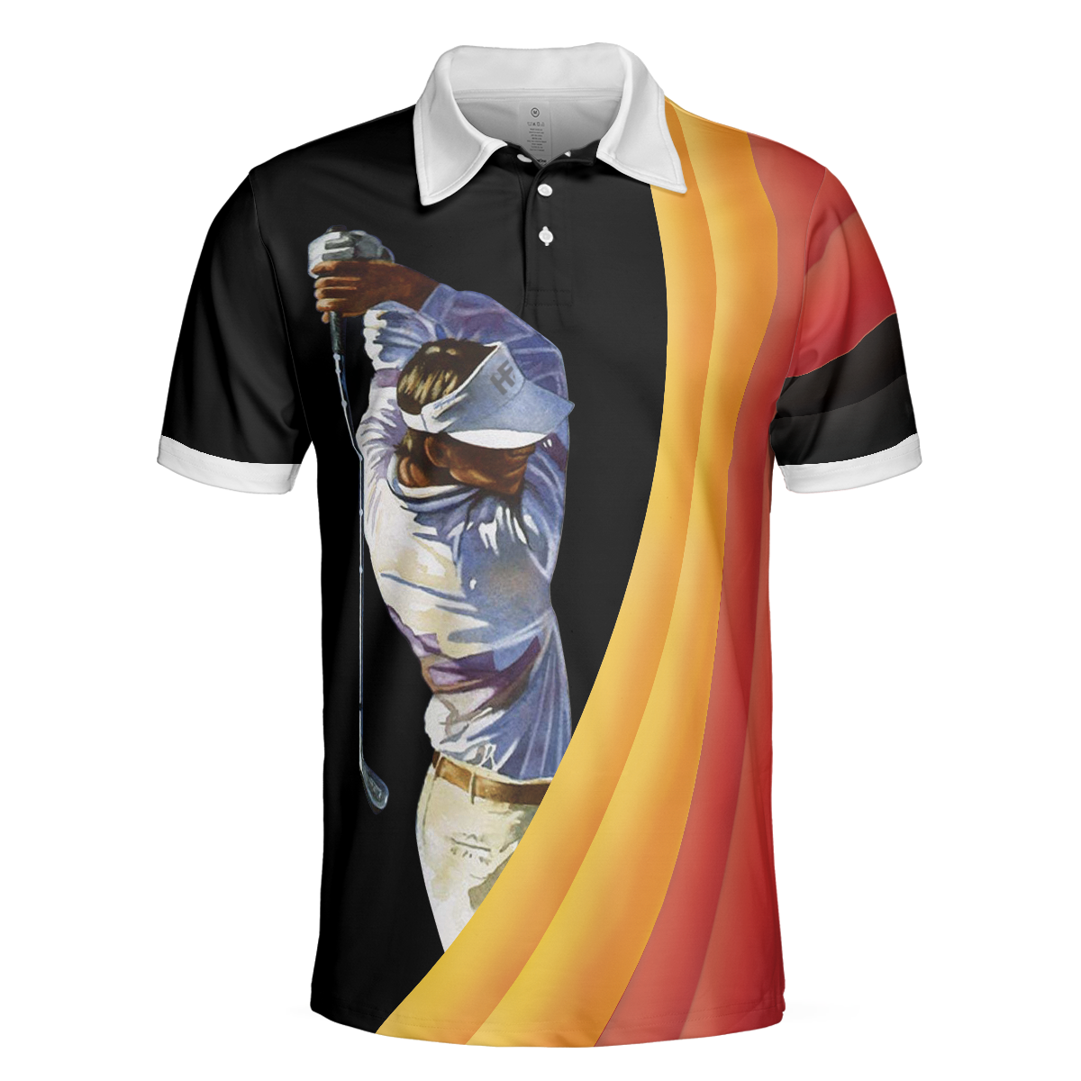 German Flag Golf Art Short Sleeve All Over Print Polo Shirt, Golfing Polo Shirt, Best Golf Shirt For Men - Hyperfavor