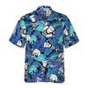 Tropical Blue Leaves Chef Hawaiian Shirt - Hyperfavor