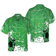 Soccer Green Background Hawaiian Shirt - Hyperfavor