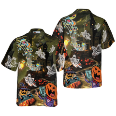 Music Night Halloween Hawaiian Shirt, Halloween Shirt For Men And Women - Hyperfavor