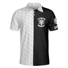 Black & White Are You Looking At My Putt Golf Polo Shirt, Black And Golf Pattern Polo Shirt, Sarcastic Golf Shirt For Men - Hyperfavor