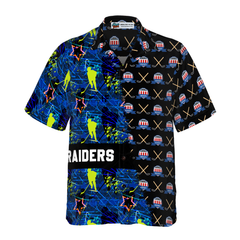 Hockey Sticks Pattern Custom Hawaiian Shirt - Hyperfavor