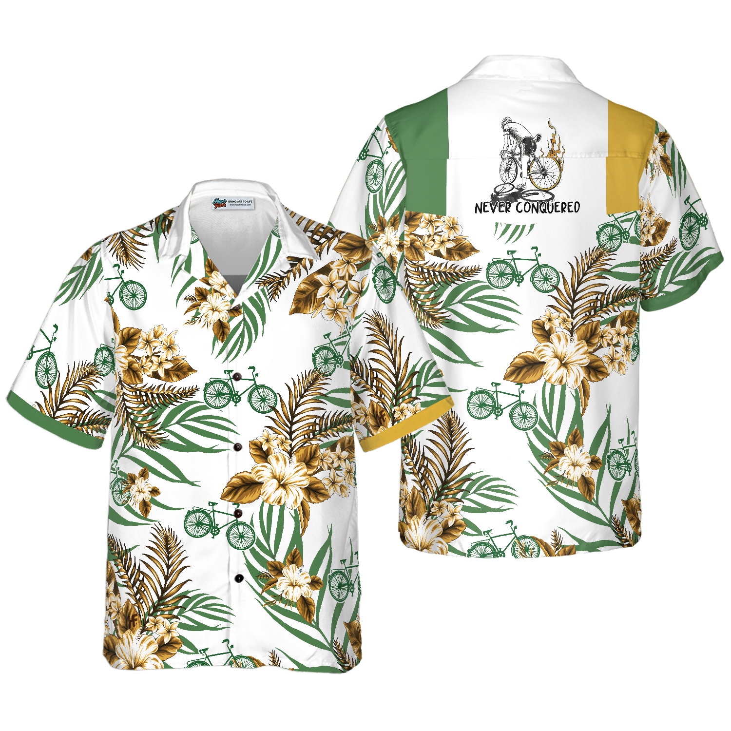 Cycling Tropical 2 Custom Hawaiian Shirt - Hyperfavor