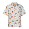 Corgi Butt And Peaches Seamless Hawaiian Shirt - Hyperfavor